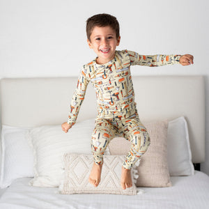 Baby Kids Bamboo Pajamas — Nailed It Two-Piece Pajama Set - Long Sleeves — Image 1