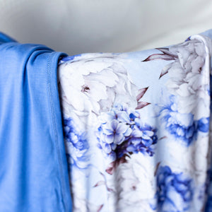 Baby Kids Bamboo Pajamas — Worth Every Peony Bum Bum Blanket — Image 1