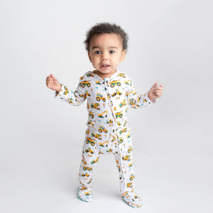 Baby Kids Bamboo Pajamas — Notorious D.I.G. Footie — Image 1