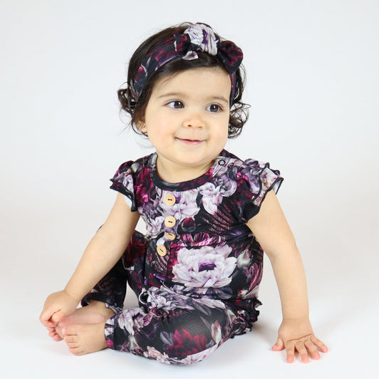 Bloom Shakalaka Ruffle Romper - Cap Sleeves