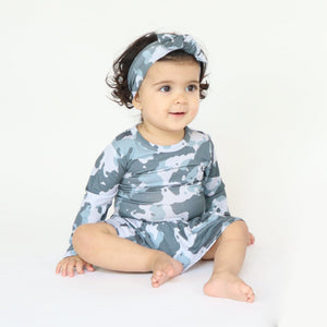 Baby Kids Bamboo Pajamas — Hiding From 2020 Headwrap — Image 1