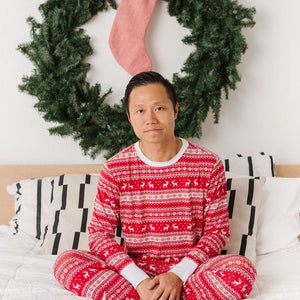 Baby Kids Bamboo Pajamas — Deerly Beloved Men's Shirt — Image 1