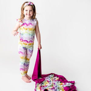 Baby Kids Bamboo Pajamas — Color My World Bum Bum Blanket — Image 1