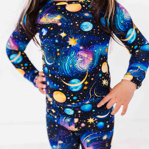 Baby Kids Bamboo Pajamas — Star Struck Two-Piece Pajama Set — Image 1