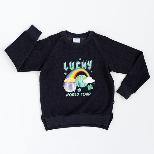 Lucky World Tour Crew Neck Sweatshirt - Image 2 - Bums & Roses