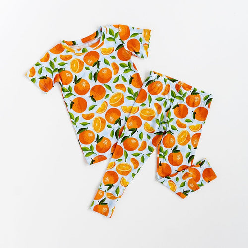 Orange You Sweet Two-Piece Pajama Set - Image 2 - Bums & Roses