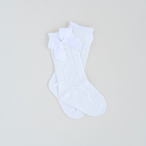 Bamboo Pointelle Bow Socks - Image 2 - Bums & Roses