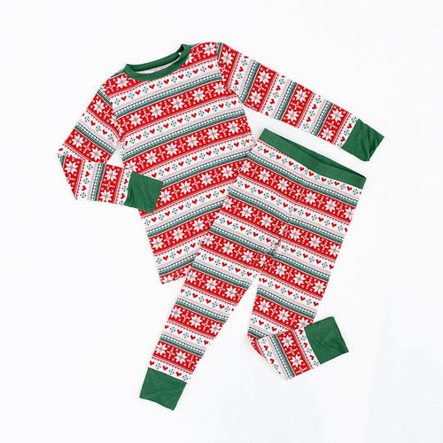 Bums & Roses - Baby & Kids Bamboo Pajamas - Up To Snow Good Two-Piece Pajama Set - Image 26