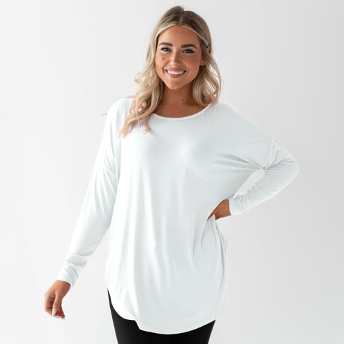 White Women's Long Sleeves Shirt - Image 4 - Bums & Roses
