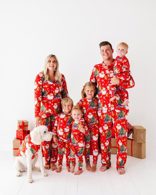 Baby Kids Bamboo Pajamas — In The Nick Of Time Dog Sweater — Image 6