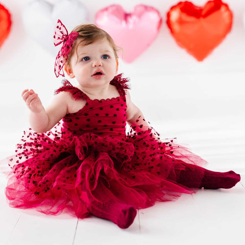 Crimson Heart Tulle Tutu Dress - Image 8 - Bums & Roses