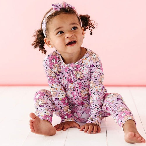 Let's BOOgie Ruffle Romper - Image 1 - Bums & Roses
