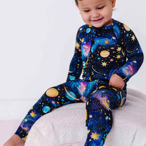 Bums & Roses - Baby & Kids Bamboo Pajamas - Star Struck Convertible Romper - Image 1