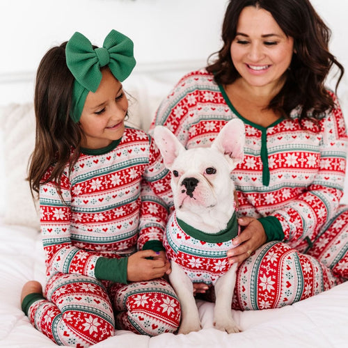 Baby Kids Bamboo Pajamas — Up To Snow Good Dog Sweater — Image 7