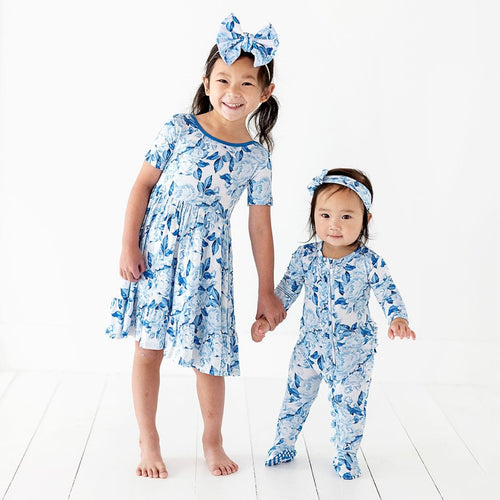 My Something Blue Ruffle Footie - Image 8 - Bums & Roses
