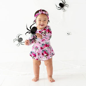 Bums & Roses - Baby & Kids Bamboo Pajamas - Killer Queen Ruffle Dress - Image 1