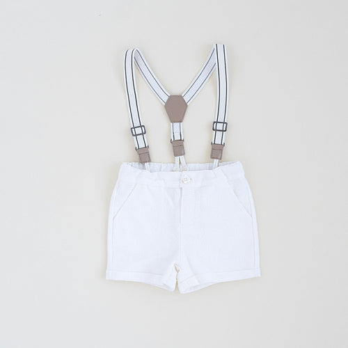 Bamboo Linen Suspender Shorts - Image 2 - Bums & Roses