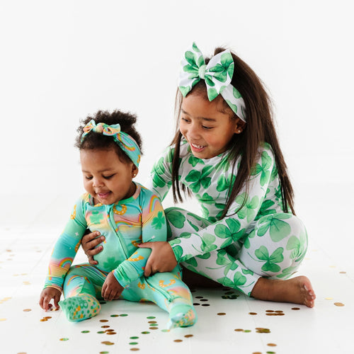 Happy Go Lucky Two-Piece Pajama Set - Image 6 - Bums & Roses