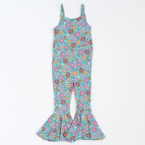 Don't Worry Be Hippie Bell Bottom Jumpsuit - Image 2 - Bums & Roses