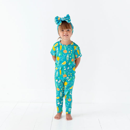 Peas and Thank You Two-Piece Pajama Set- FINAL SALE - Image 1 - Bums & Roses