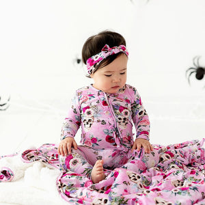 Bums & Roses - Baby & Kids Bamboo Pajamas - Killer Queen Headwrap - Image 1