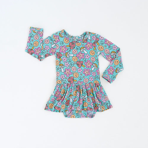 Don't Worry Be Hippie Ruffle Dress - Image 2 - Bums & Roses