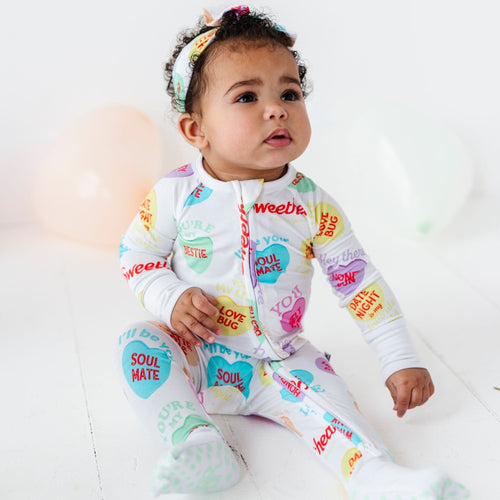 Sweethearts® Colorful Candy Hearts Convertible Romper - Image 7 - Bums & Roses
