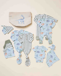 Baby Kids Bamboo Pajamas — Cuddle-saurus Keepsake Bundle — Image 1