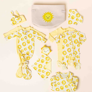 Baby Kids Bamboo Pajamas — Little Sunshine Keepsake Bundle — Image 1