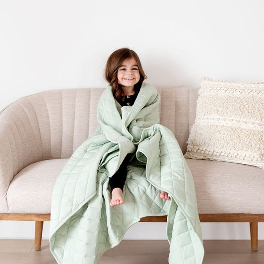 Aloe Quilted Bamboo Blanket - Adult & Kids