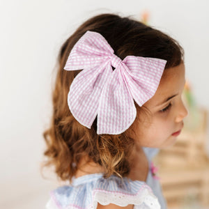 Pink Gingham Clip - Image 1 - Bums & Roses