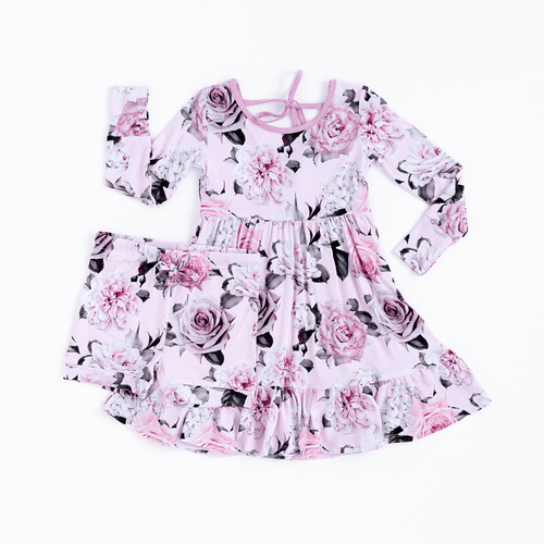 Make Me Blush Girls Dress & Shorts Set - Image 2 - Bums & Roses