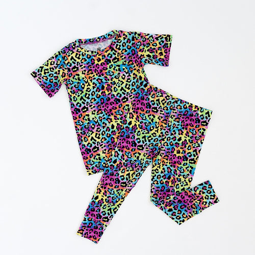 Roarin' Rainbow Two-Piece Pajama Set - Image 2 - Bums & Roses