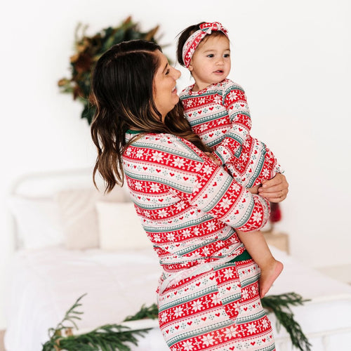 Baby Kids Bamboo Pajamas — Up To Snow Good Mama Shirt — Image 8