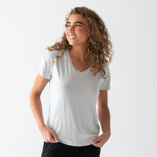Light Grey Mama T-Shirt - FINAL SALE - Image 5 - Bums & Roses