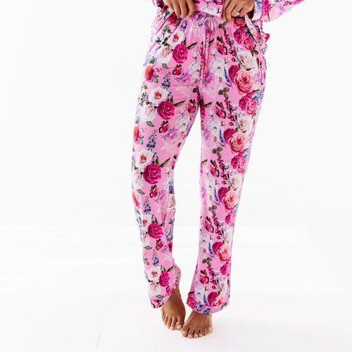 Make My Heart Flutter Women's Collar Shirt & Pants Set - Image 8 - Bums & Roses