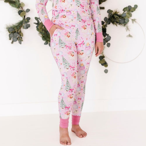 Merry Little Pinkmas Women's Pants- FINAL SALE - Image 1 - Bums & Roses