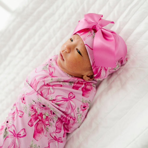 Ballet Blooms Swaddle & Bow Beanie - Image 6 - Bums & Roses
