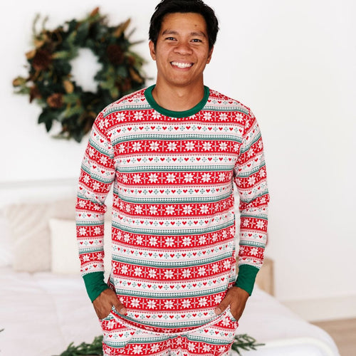 Baby Kids Bamboo Pajamas — Up To Snow Good Men's Shirt — Image 11