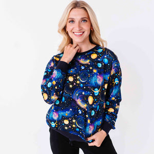 Bums & Roses - Baby & Kids Bamboo Pajamas - Star Struck Women's Sweatshirt - Image 1