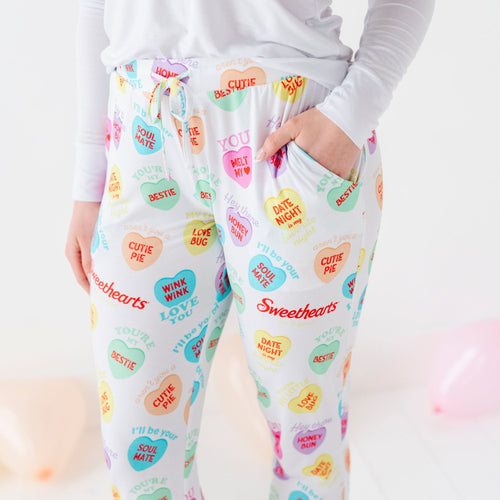 Sweethearts® Colorful Candy Hearts Women's Pants - Image 4 - Bums & Roses