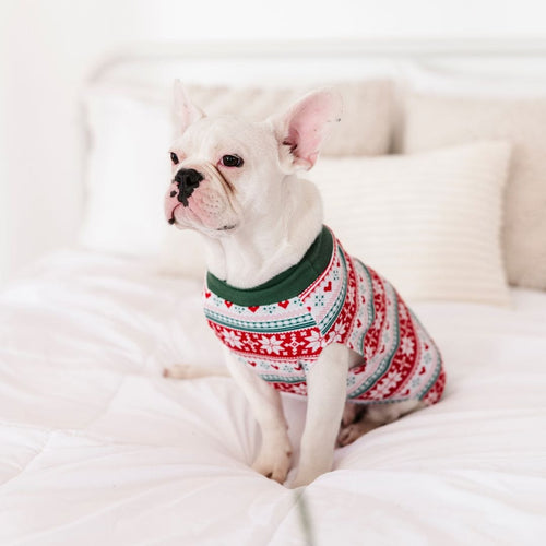 Baby Kids Bamboo Pajamas — Up To Snow Good Dog Sweater — Image 11