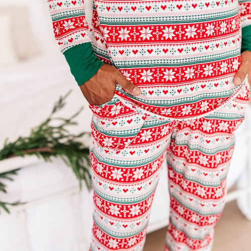 Baby Kids Bamboo Pajamas — Up To Snow Good Men's Shirt — Image 14