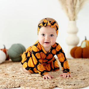 Bums & Roses - Baby & Kids Bamboo Pajamas - Pick Of The Patch Headwrap - Image 1