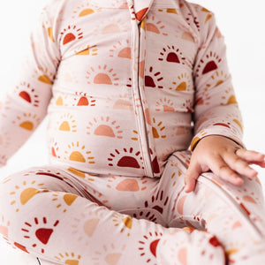 Baby Kids Bamboo Pajamas — Rise Above Footie — Image 1