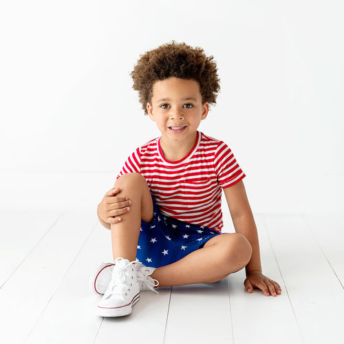 Party in the USA Toddler T-shirt & Shorts Set - FINAL SALE - Image 1 - Bums & Roses
