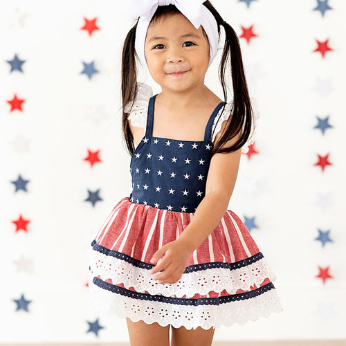 USA Tiered Ruffle Dress - Image 1 - Bums & Roses