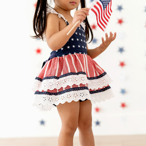 USA Tiered Ruffle Dress - FINAL SALE - Image 7 - Bums & Roses