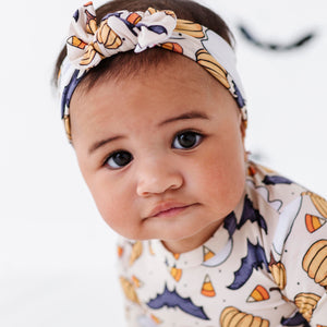 Bums & Roses - Baby & Kids Bamboo Pajamas - Hide and Ghost Seek Headwrap - Image 1