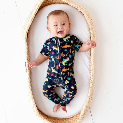 Bums & Roses - Baby & Kids Bamboo Pajamas - Hammer Time Romper - Image 1